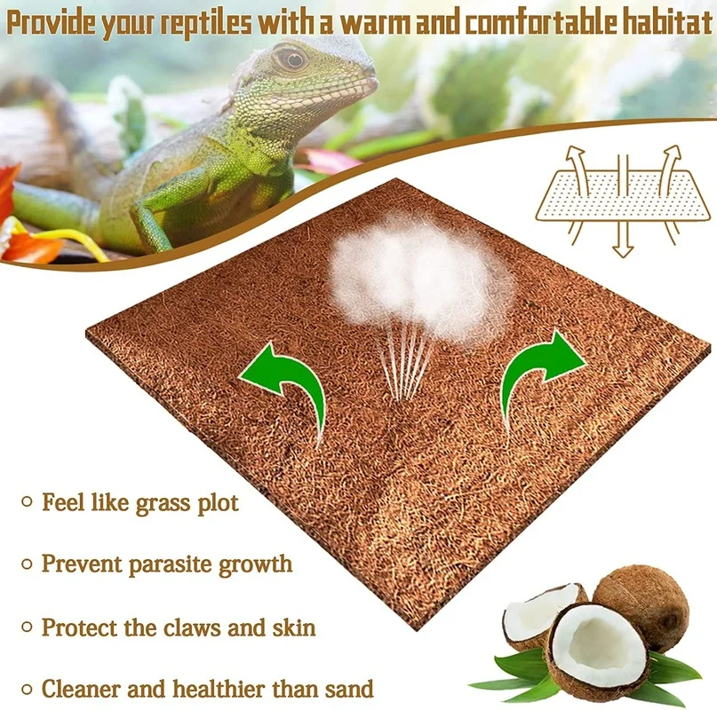 Reptile Carpet Natural Coconut - Substrate Coconut Fiber 评论和价格